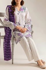 Unstitched Printed Lawn 3 Piece