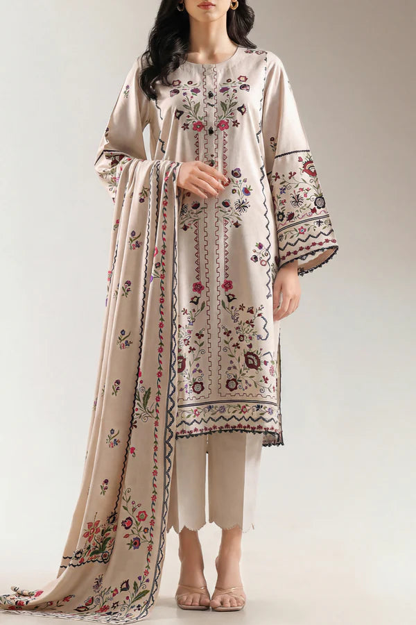 Unstitched Printed Linen 3 Piece