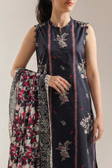 Unstitched Printed Lawn 3 Piece