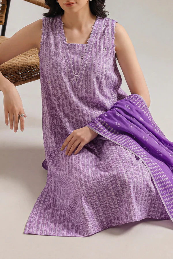 Unstitched Printed Lawn 3 Piece