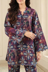 Unstitched Printed Lawn 2 Piece (Shirt/Trouser)