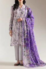 Unstitched Printed Karandi 3 Piece