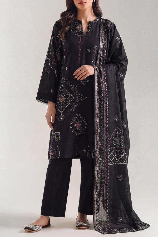 Unstitched Printed Lawn 3 Piece