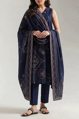 Unstitched Printed Lawn 3 Piece