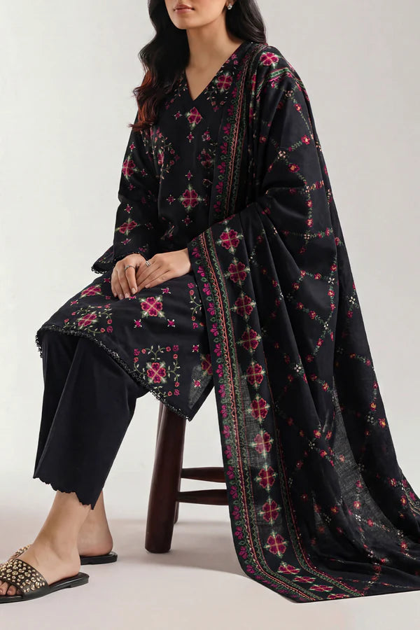 Unstitched Printed Lawn 3 Piece