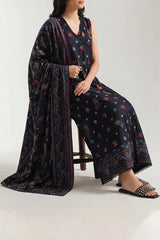 Unstitched Printed Lawn 3 Piece