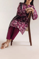 Unstitched Printed Self Strip Lawn 3 Piece