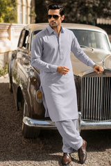 Unstitched Premium Blended Wear Suit (Platinum) Salaar
