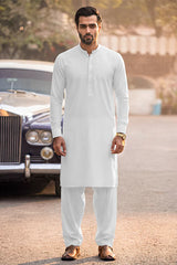 Unstitched Premium Blended Wear Suit (Platinum) Salaar