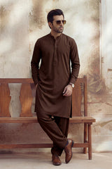 Unstitched Premium Blended Wear Suit (Elegance) Silver