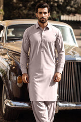 Unstitched Premium Blended Wear Suit (Platinum) Salaar