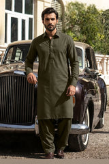 Unstitched Premium Blended Wear Suit (Platinum) Gladiator