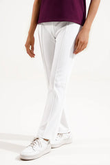 High Waist Straight Trousers
