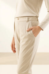 Peg High-Waist Pants