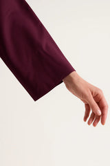V-Neck Wide Sleeve Crepe Top