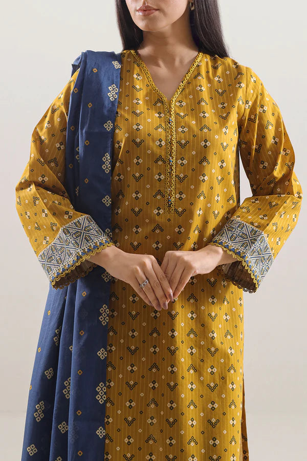 Printed Lawn Stitched 3 Piece