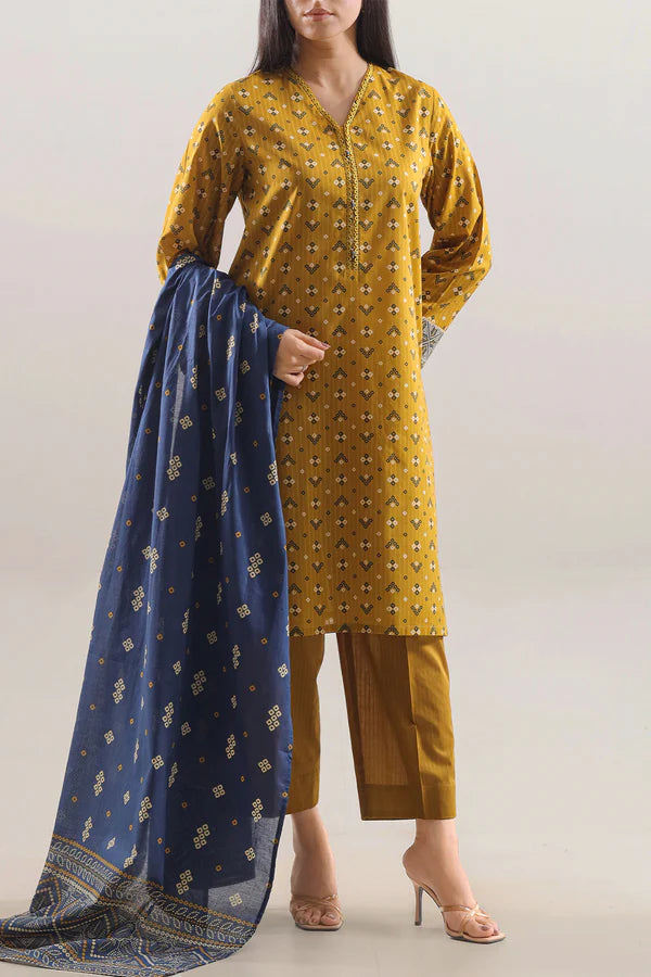 Printed Lawn Stitched 2 Piece (Shirt/Trouser)
