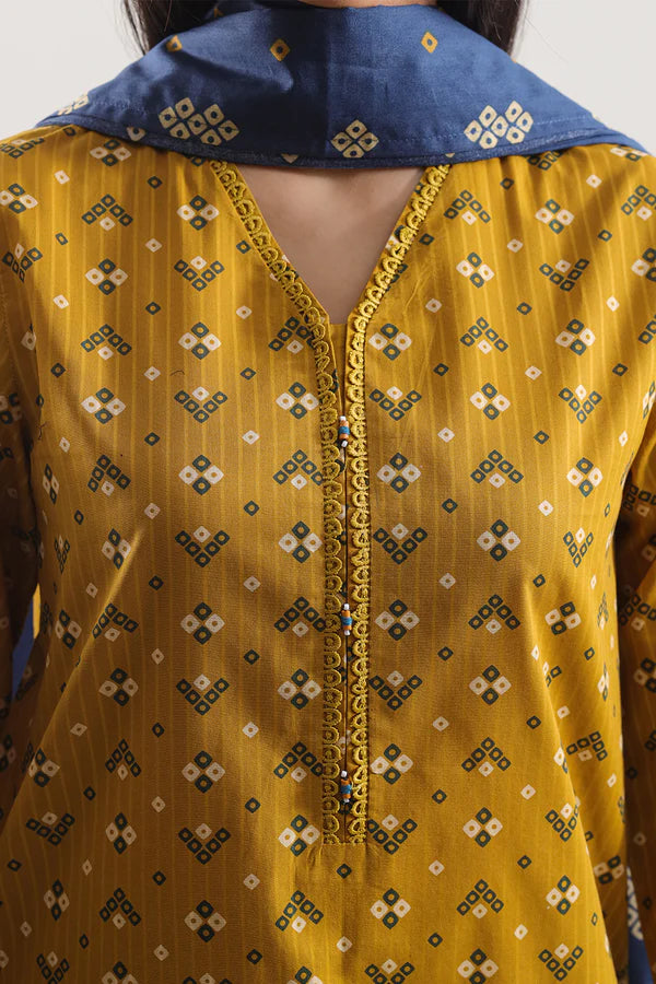 Printed Lawn Stitched 3 Piece