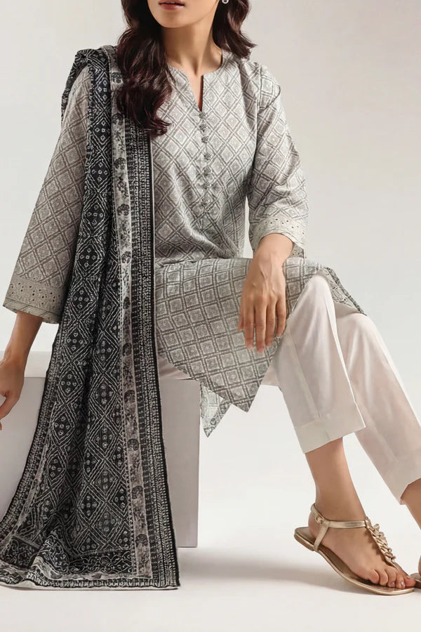 Printed Lawn Stitched 2 Piece (Shirt/Trouser)