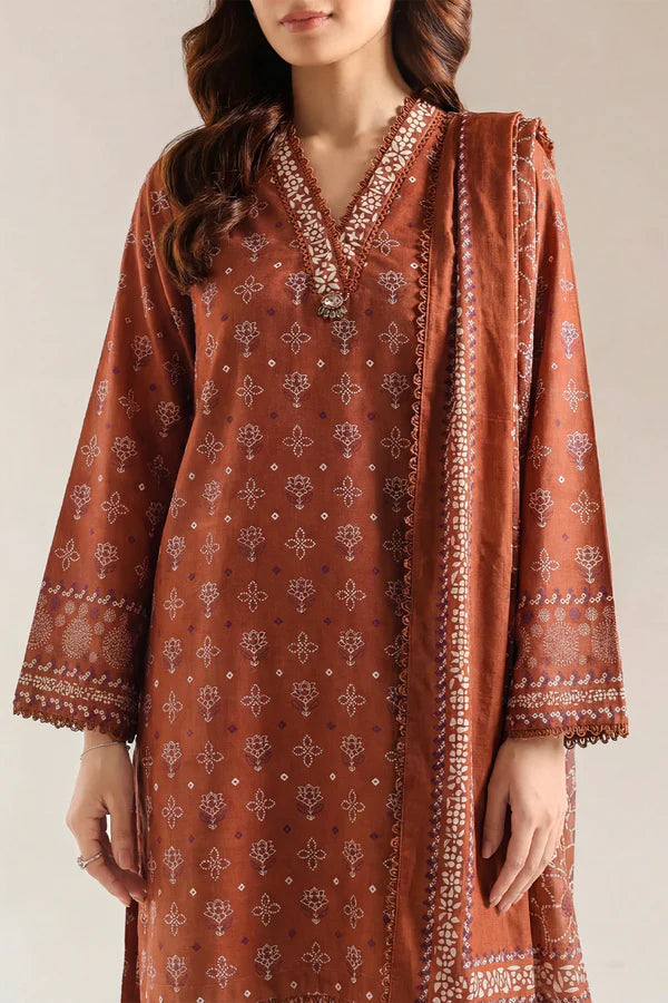 Printed Lawn Stitched 2 Piece (Shirt/Trouser)
