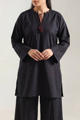 Solid Embroidered Poplin Stitched 2 piece (Shirt/Trouser)