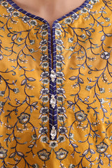 Solid Embroidered Cambric Stitched 3 Piece