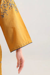 Solid Embroidered Cambric Stitched 3 Piece