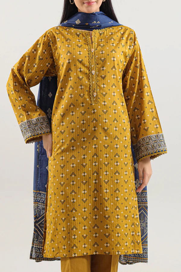 Printed Lawn Stitched 3 Piece