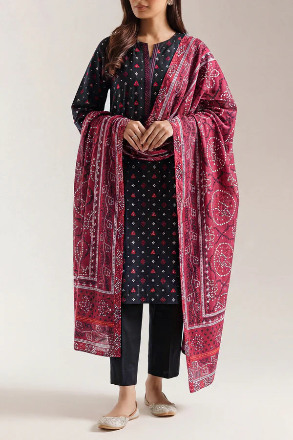 Printed Lawn Stitched 3 Piece