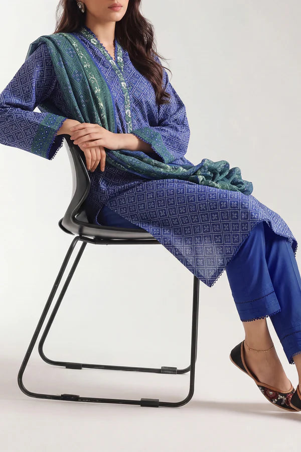 Printed Lawn Stitched 3 Piece
