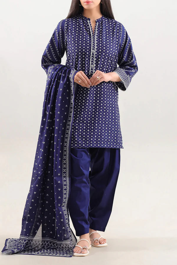Printed Lawn Stitched 3 Piece