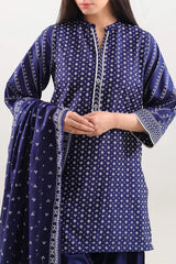 Printed Lawn Stitched 3 Piece