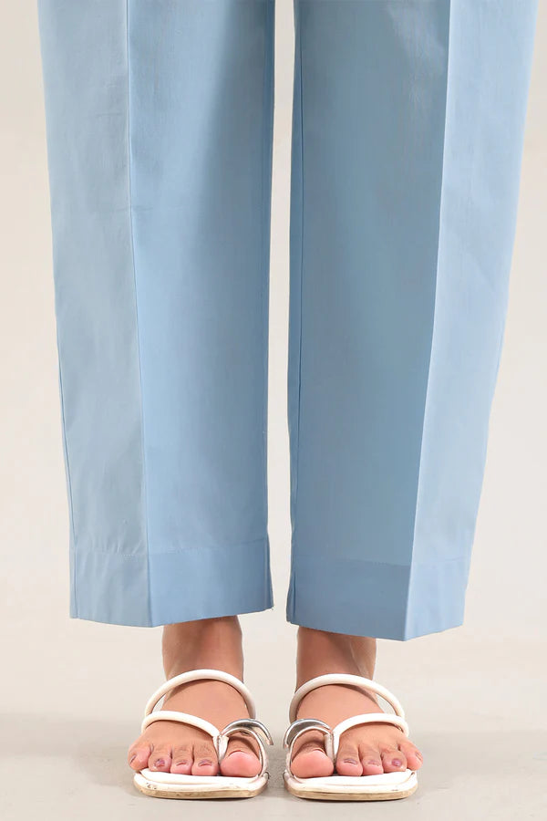 Solid Embroidered Poplin Stitched 2 piece (Shirt/Trouser)