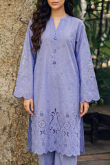 Solid Embroidered Lawn Stitched 2 Piece (Shirt/Trouser)