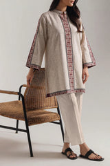 Printed Cambric Stitched Shirt