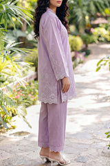 Solid Embroidered Lawn Stitched 2 Piece (Shirt/Trouser)
