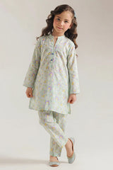 Printed Lawn Stitched 2 Piece (Shirt/Trouser) For Kids