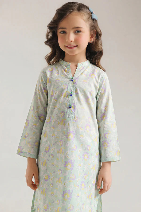 Printed Lawn Stitched 2 Piece (Shirt/Trouser) For Kids