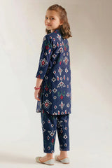 Printed Arabic Lawn Stitched 2 Piece (Shirt/Trouser) For Kids