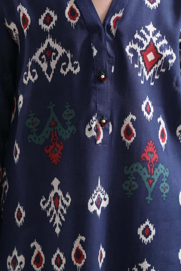 Printed Arabic Lawn Stitched 2 Piece (Shirt/Trouser) For Kids