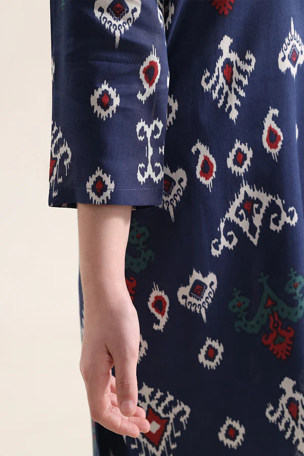 Printed Arabic Lawn Stitched 2 Piece (Shirt/Trouser) For Kids