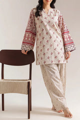 Printed Khaddar Stitched Shirt
