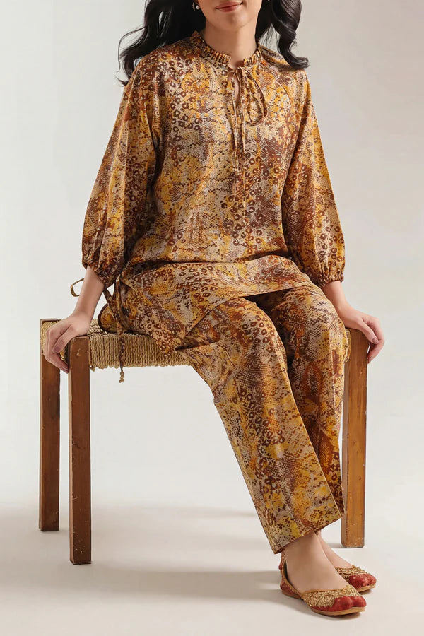 Solid Embroidered Cambric Stitched 2 Piece (Shirt/Trouser)