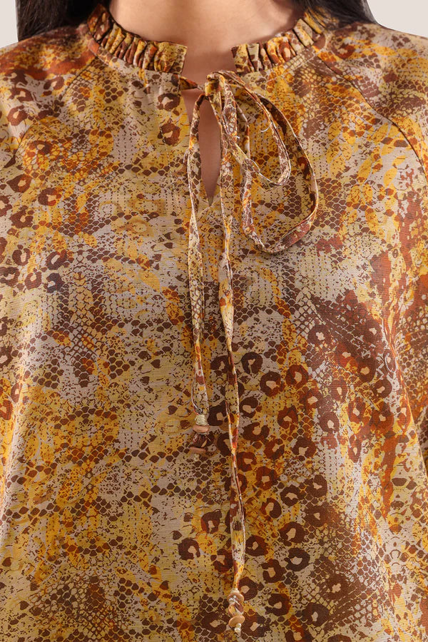 Printed Khaddar Stitched 2 Piece (Shirt/Trouser)