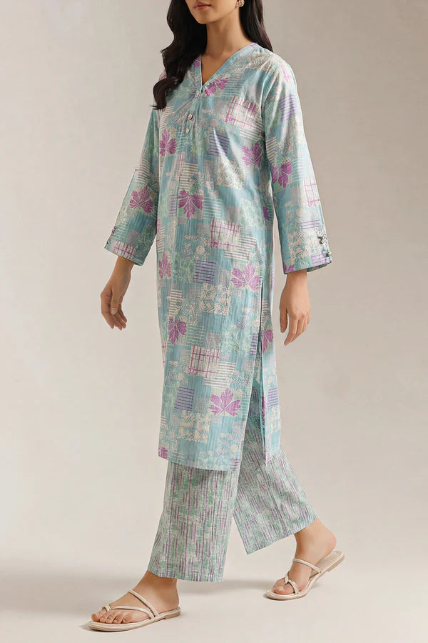 Printed Lawn Stitched 2 Piece (Shirt/Trouser)