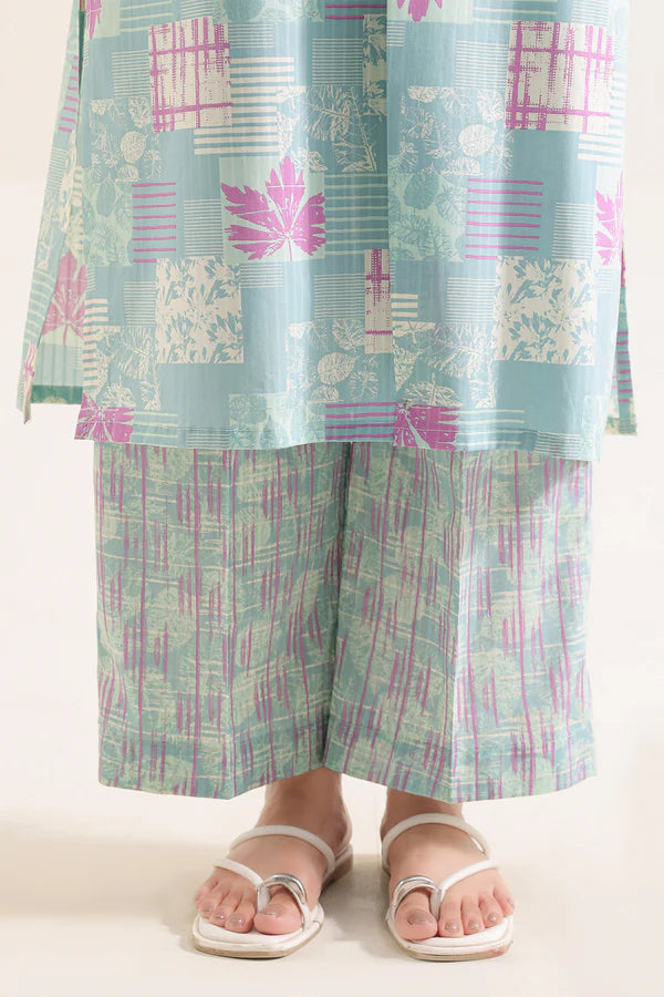 Printed Lawn Stitched 2 Piece (Shirt/Trouser)