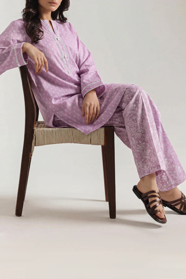 Printed Lawn Stitched 2 Piece (Shirt/Trouser)