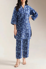 Cotton Jacquard Stitched 2 Piece (Shirt/Trouser)