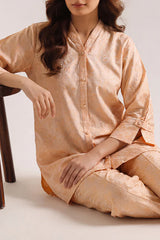 Cotton Jacquard Stitched 2 Piece (Shirt/Trouser)