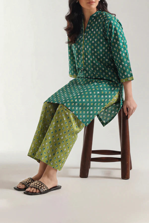 Printed Lawn Stitched 2 Piece (Shirt/Trouser)